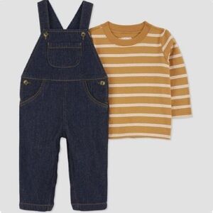 Carter’s Striped Top & Overalls Set